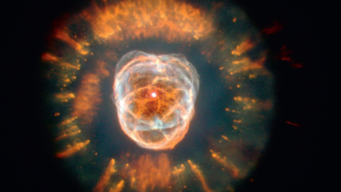 Il telescopio spaziale Hubble mostra la magnificenza di questa nebulosa planetaria.
