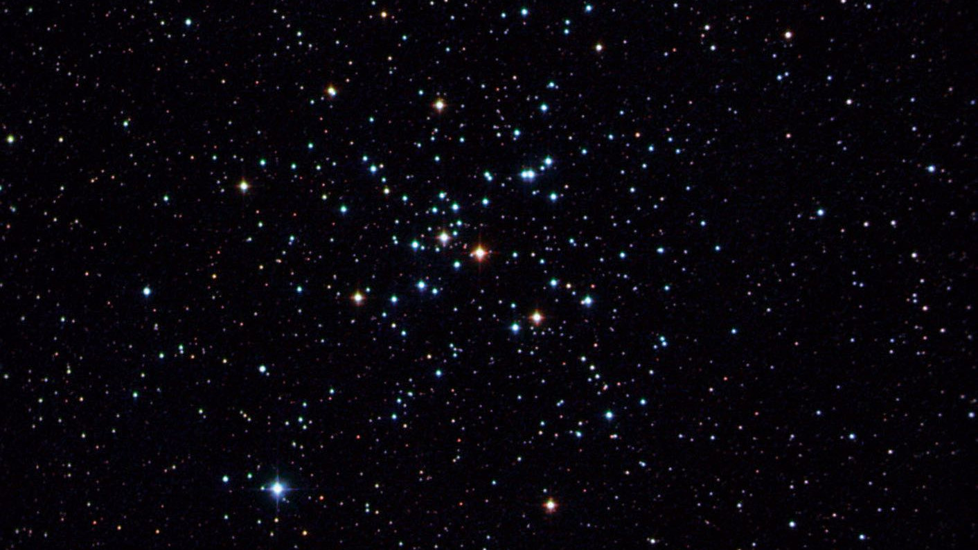 L’ammasso Messier 41 nella costellazione del Cane Maggiore ripreso con un telescopio Newton 4,5 pollici e 440 mm di lunghezza focale. Michael Deger / CCD Guide