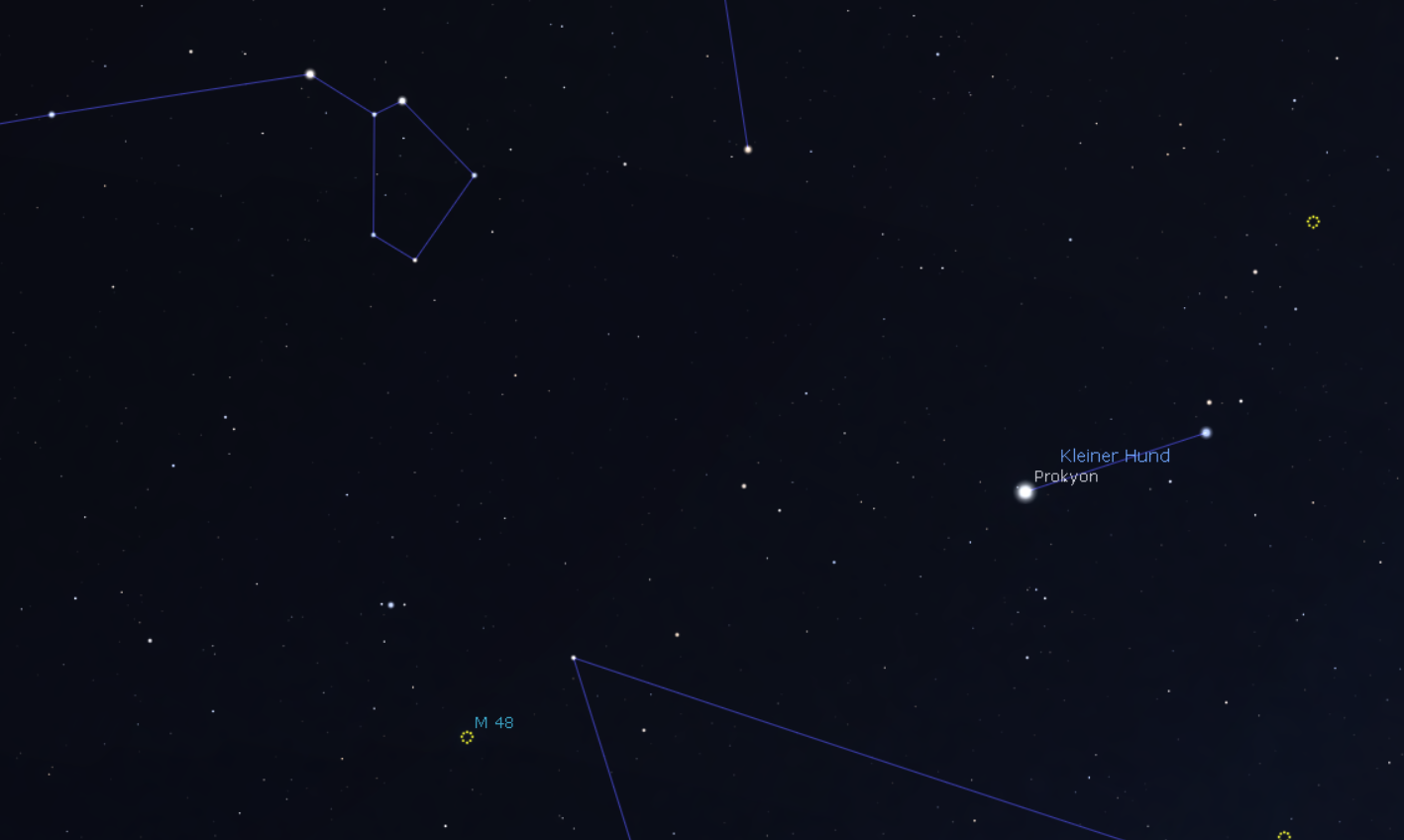 L'ammasso aperto M48, Stellarium