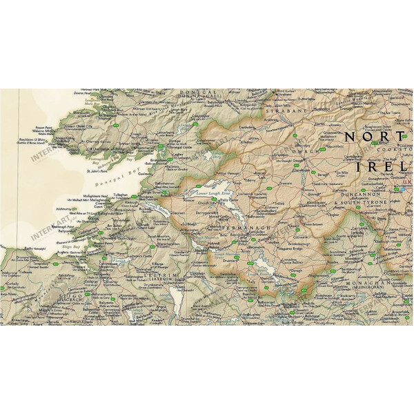 National Geographic Mappa Irland (76 x 91 cm)